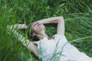 bain de verdure dans la nature